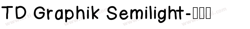 TD Graphik Semilight字体转换